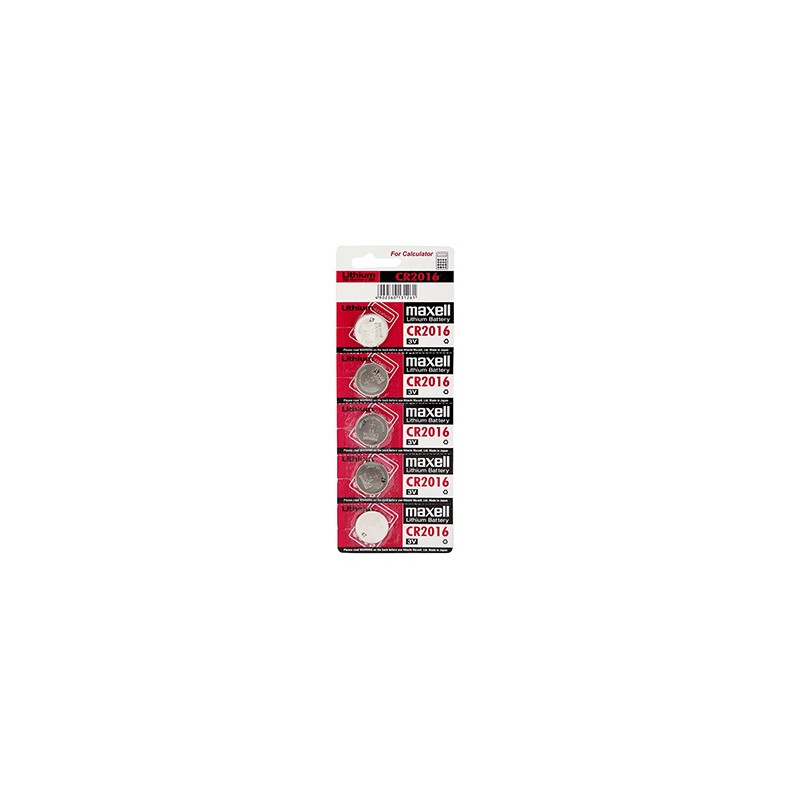Bateria litowa, CR2016, 3V, Maxell, blistr, 5-pack