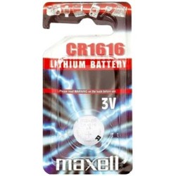 Bateria litowa, guzikowa, CR1616, 3V, Maxell, blistr, 1-pack