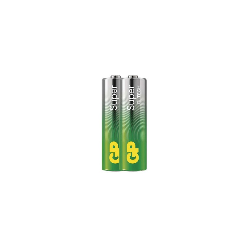 Bateria alkaliczna, AA, 1.5V, GP, Folia, 2-pack, SUPER