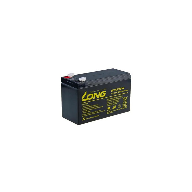 Long akumulator kwasowo-ołowiowy HighRate F2 dla UPS, EZS, EPS, 12V, 9Ah, PBLO-12V009-F2AH, WP1236W
