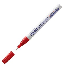 Munhwa, marker olejowy EFPM-03, czerwony, 12szt, 1mm, metalowa końcówka, cena za 1 szt