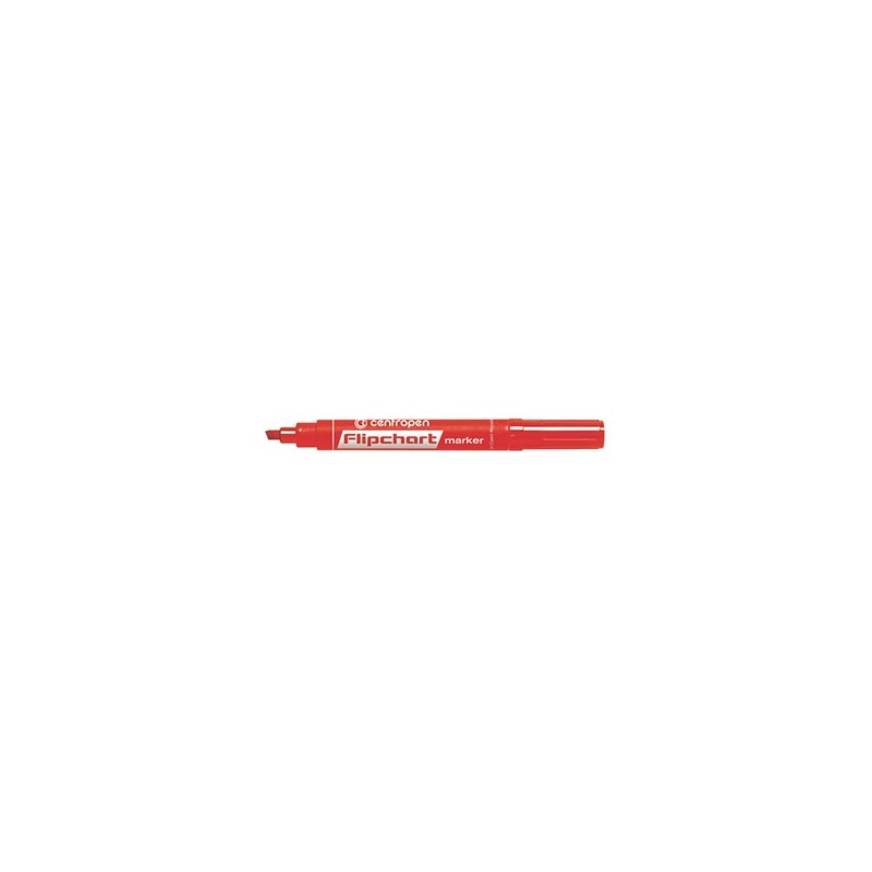 Centropen, flipchart marker 8560, czerwony, 10szt, 1-4,6mm, cena za 1 szt
