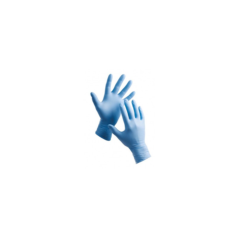 Rękawiczki jednorazowe 8"/ M, niebieskie, 100szt, nitrylowe, STERN