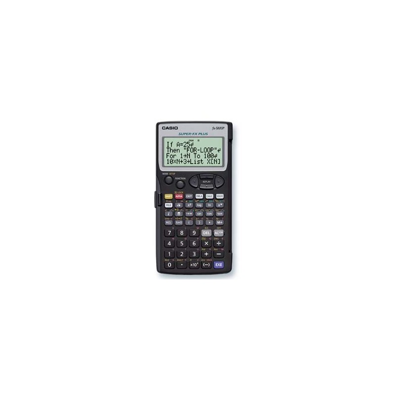 Casio Kalkulator FX 5800 P, czarna, programowalny, 4-rzędowy wyświetlacz