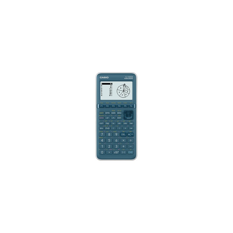 Casio Kalkulator FX 7400G III, niebieska, programowalny,  z wyświetlaczem 8 liniowym