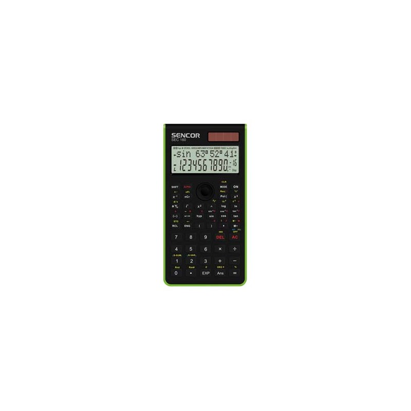 Sencor Kalkulator SEC 160 GN, zielona, szkolny, 12 cyfr