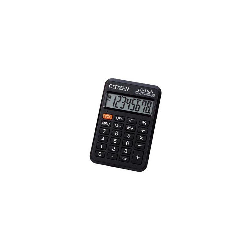 Citizen Kalkulator LC110NR, czarna, kieszonkowy, 8 miejsc
