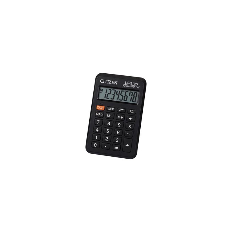 Citizen Kalkulator LC210NR, czarna, kieszonkowy, 8 miejsc