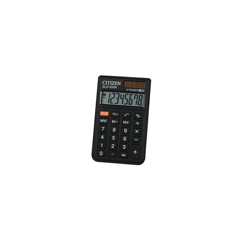 Citizen Kalkulator SLD200NR, czarna, kieszonkowy, 8 miejsc