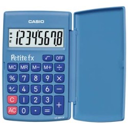 Casio Kalkulator LC 401 LV BU, niebieska, kieszonkowy, 8 miejsc