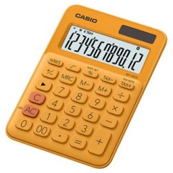 Casio Kalkulator MS 20 UC RG, pomarańczowa, 12 miejsc, podwójne zasilanie