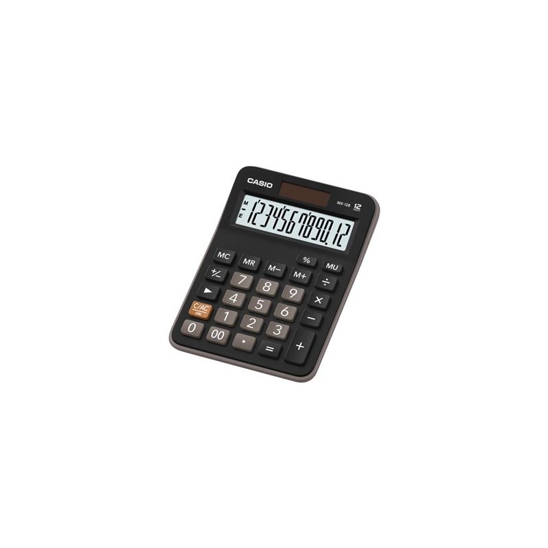 Casio Kalkulator MX 12 B, czarna, stołowy