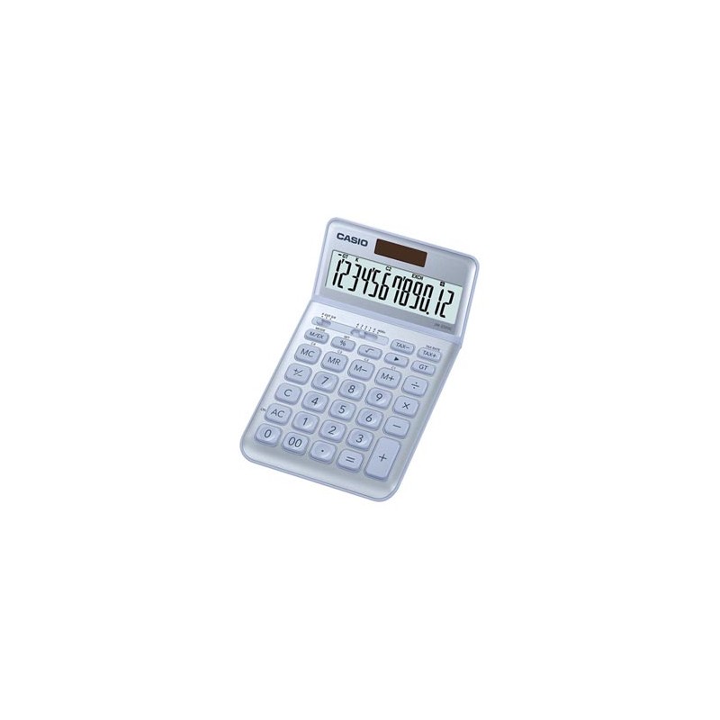Casio Kalkulator JW 200 SC BU, srebrna, 12 miejsc, uchylny wyświetlacz, podwójne zasilanie
