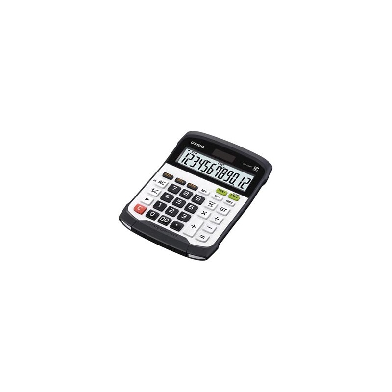 Casio Kalkulator WD 320 MT, czarno-biały, stołowy, wodoodporny