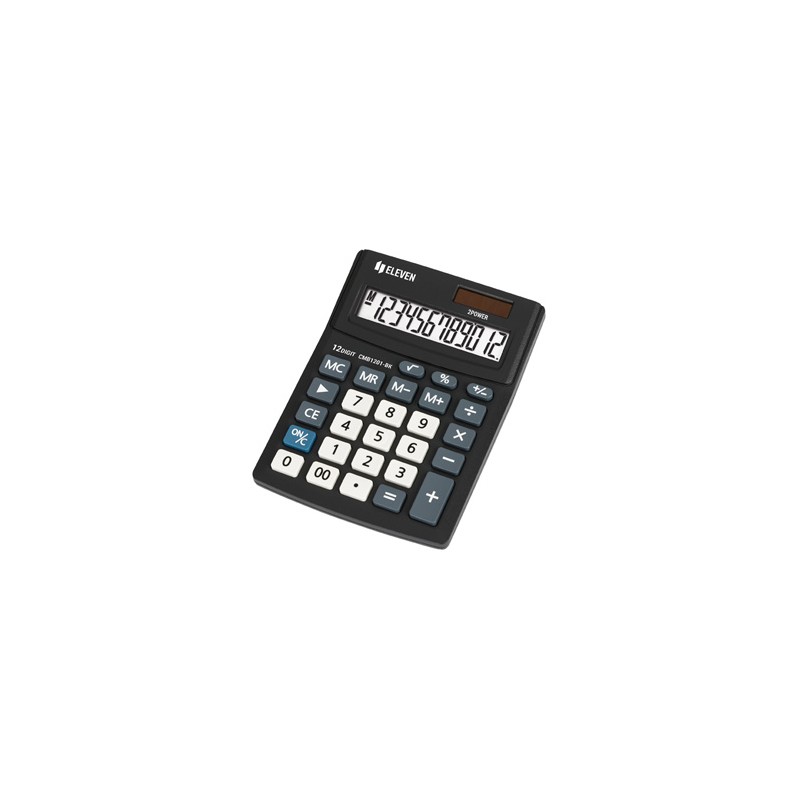Eleven Kalkulator CMB1201-BK, czarna, biurkowy, 12 miejsc, podwójne zasilanie