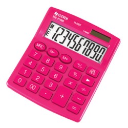 Eleven Kalkulator SDC810NRPKE, różowa, biurkowy, 10 miejsc, podwójne zasilanie