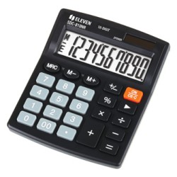 Eleven Kalkulator SDC810NR, czarna, biurkowy, 10 miejsc, podwójne zasilanie