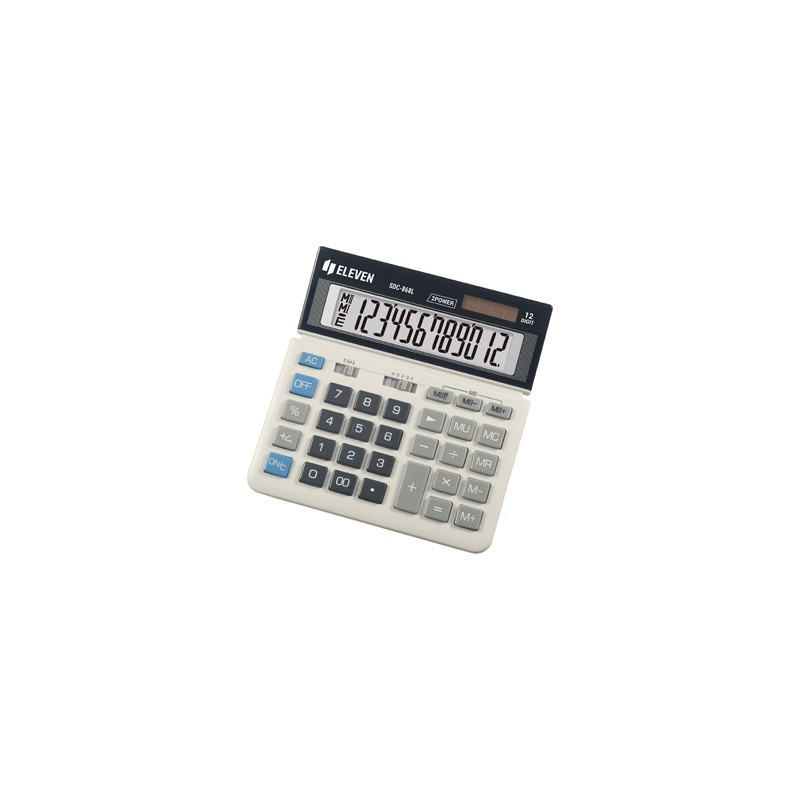 Eleven Kalkulator SDC868L, czarno-biały, biurkowy, 12 miejsc