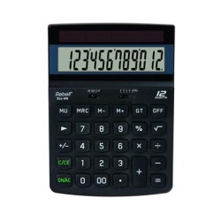 Rebell Kalkulator RE-ECO 450 BX, czarna, biurkowy, 12 miejsc