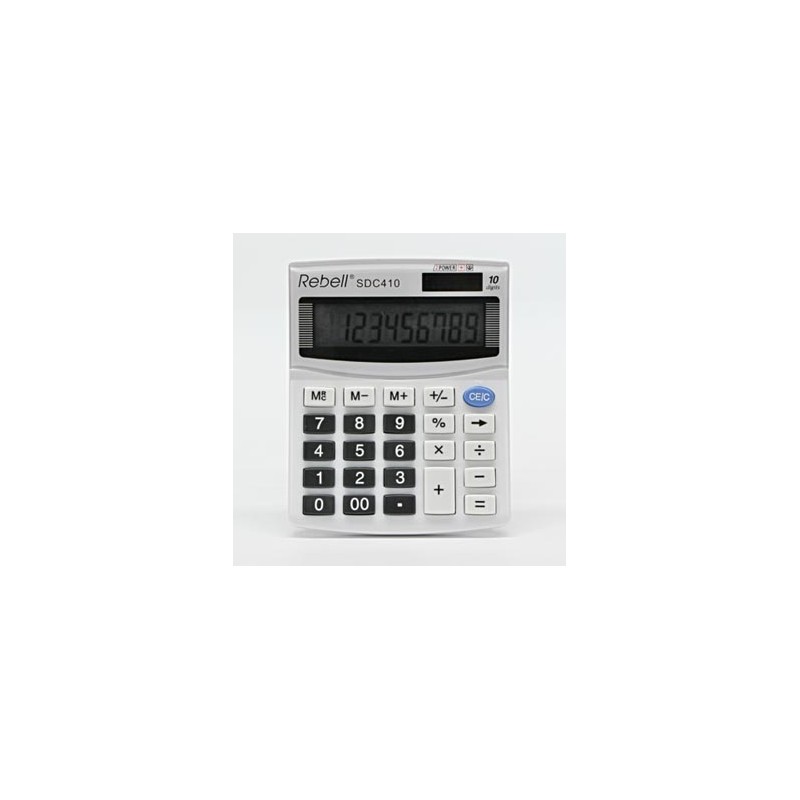 Rebell Kalkulator RE-SDC410 BX, biała, biurkowy, 10 miejsc
