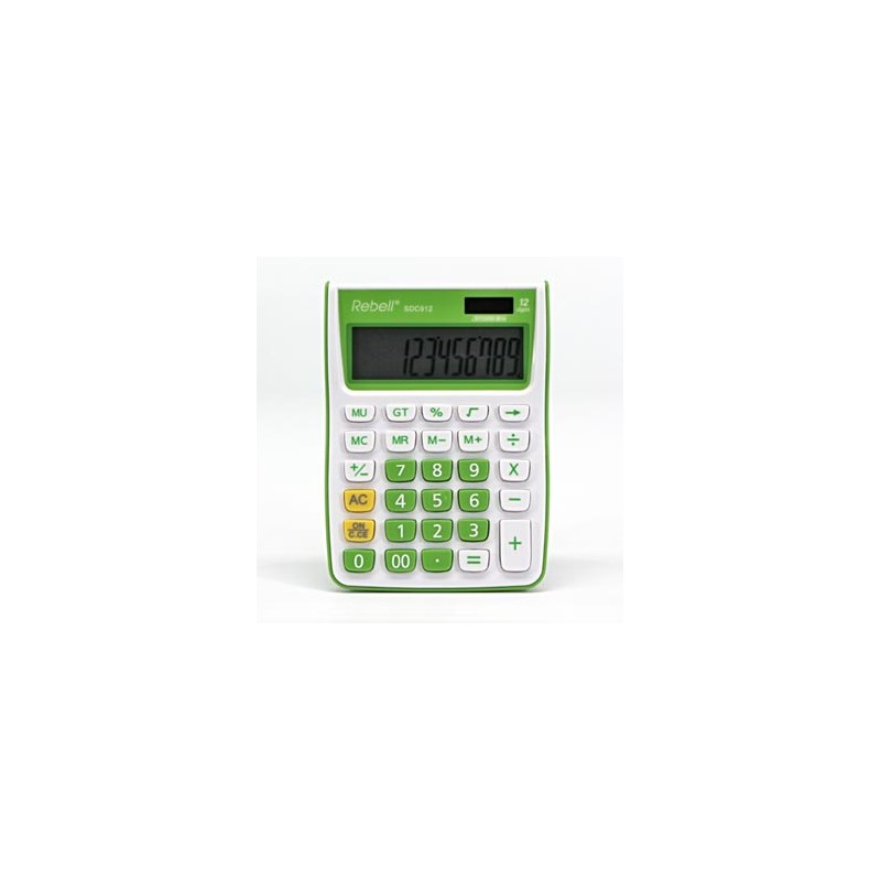 Rebell Kalkulator RE-SDC912GR BX, zielona, biurkowy, 12 miejsc
