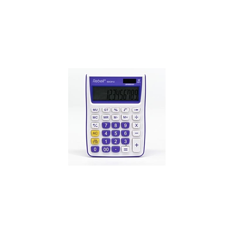 Rebell Kalkulator RE-SDC912VL BX, fioletowy, biurkowy, 12 miejsc