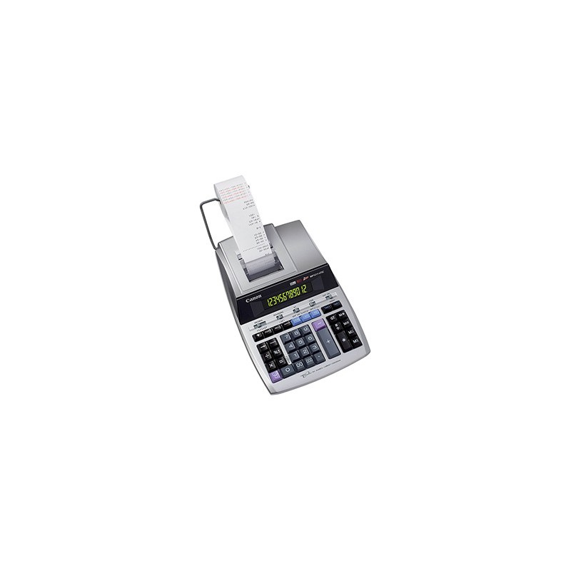 Canon Kalkulator MP1211-LTSC, srebrna, biurkowy z drukarą, 12 miejsc, zasilanie z sieci, podtrzymanie bateryjne