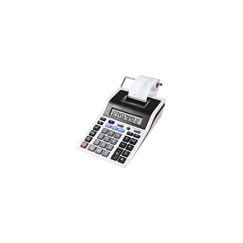 Rebell Kalkulator RE-PDC20 WB, biało-czarny, biurkowy z drukarą, 12 miejsc