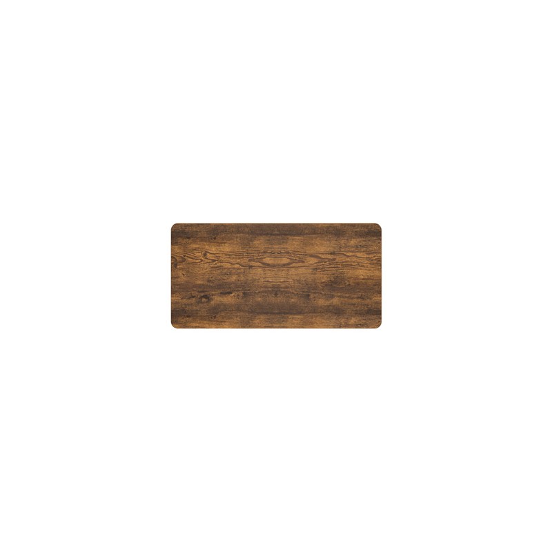 Blat biurka, rustykalny brąz, 150x75x1,8 cm, laminowana płyta wiórowa, Powerton