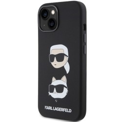 Karl Lagerfeld nakładka do iPhone 15 6,1&quot KLHCP15SSDHKCNK czarna HC SILICONE KC