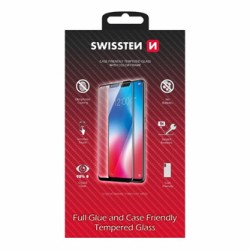 Hartowane szkło ochronne Swissten, pro Apple iPhone 12/12 PRO, czarna, case friendly and color frame