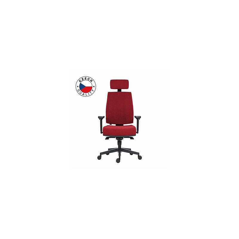 Powerton Ergonomiczny fotel biurowy Jana, Czerwony