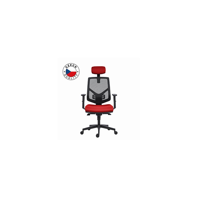 Powerton Ergonomiczny fotel biurowy Tina, Czerwony