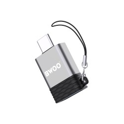 BWOO adapter BZ-35 USB - USB-C szary OTG