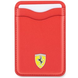 Ferrari portfel FEWCMRSIR czerwony Cardslot Magsafe PU Leather
