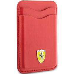 Ferrari portfel FEWCMRSIR czerwony Cardslot Magsafe PU Leather