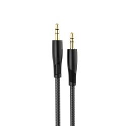 XO Clear kabel audio NB-R241C jack 3,5mm - jack 3,5mm 1,0 m czarny