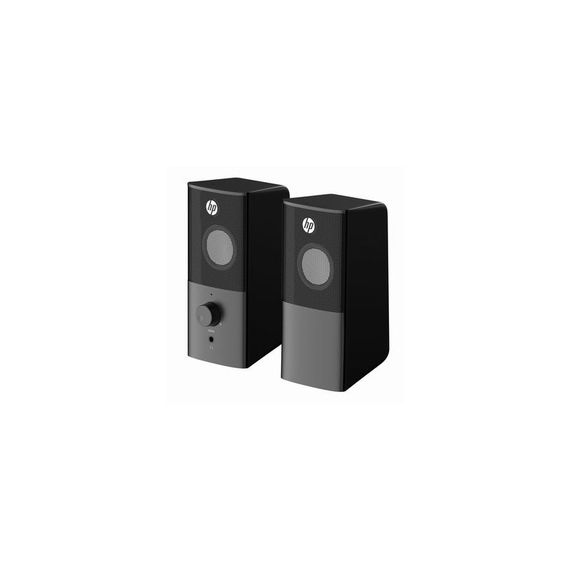 HP głośniki DHS-2101, 2.0, 6W, czarny, regulacja głośności, stołowy, 3,5 mm jack (USB)