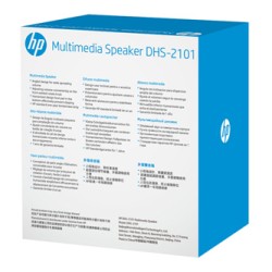 HP głośniki DHS-2101, 2.0, 6W, czarny, regulacja głośności, stołowy, 3,5 mm jack (USB)