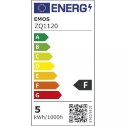 LED żarówka EMOS Lighting E27, 220-240V, 5W, 470lm, 2700k, ciepła biel, 30000h, Mini Globe 74x45x45mm