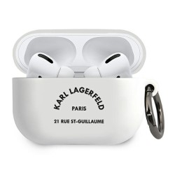 Karl Lagerfeld nakładka do Airpods Pro KLACAPSILRSGWH czarne Silicone RSG Logo