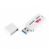 Goodram USB flash disk, USB 2.0, 128GB, UME2, Walentynki, biały, UME2-1280W0R11-V, USB A, z osłoną Walentynki