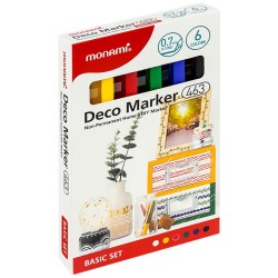 Markery akrylowe Deco Marker 463 XF 6 kol. Basic MonAmi (2080001507)