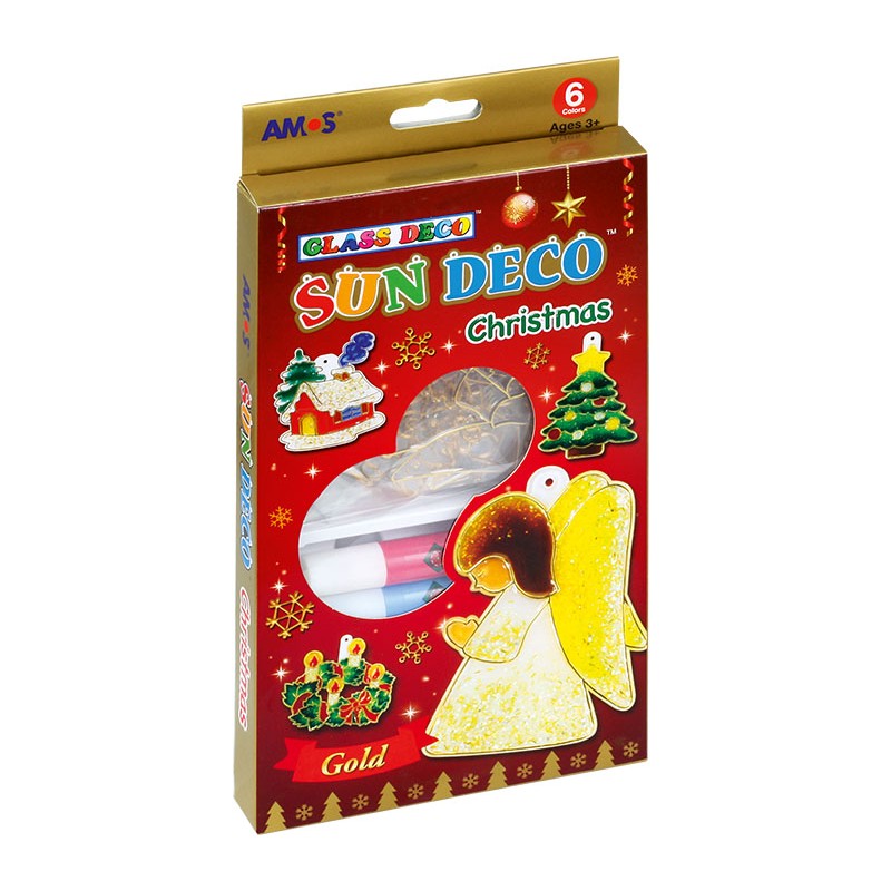 Farby witrażowe AMOS SD10P06-CH 6 kolorów+ witraże Christmas Farby witrażowe AMOS SD10P06-CH 6 kolorów+ witraże Christmas