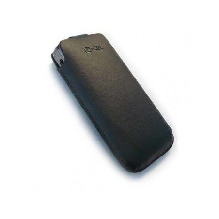 Opakowanie na telefon, czarne, imitacja skóry, 97x50x16, EOL