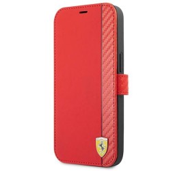 Ferrari nakładka do iPhone 13 / 13 Pro 6,1&quot FESAXFLBKP13LRE czerwona book On Track Carbon Stripe