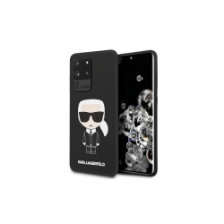 Karl Lagerfeld nakładka do iPhone 7 / 8 / SE 2020 KLHCI8SLFKBK czarne hard case Silicone Iconic