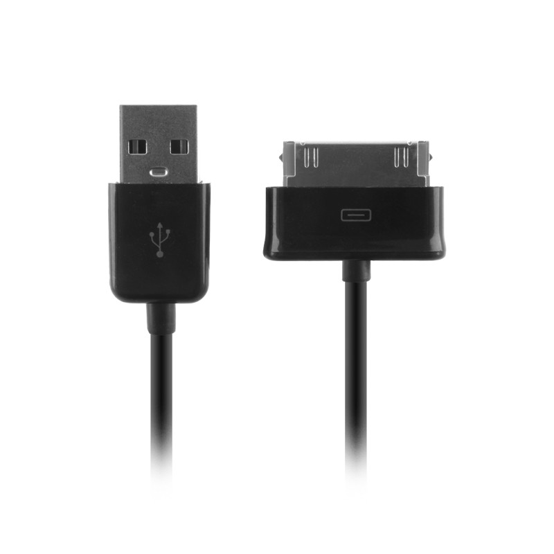 Kabel USB - 30-pin czarny do Samsung Galaxy Tab woreczek
