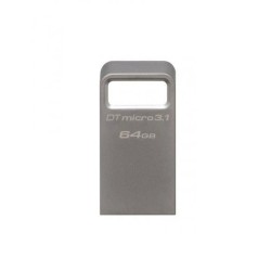 Kingston pendrive 64 GB USB 3.0 / USB 3.1 DT Micro 3.1 metalowy srebrny