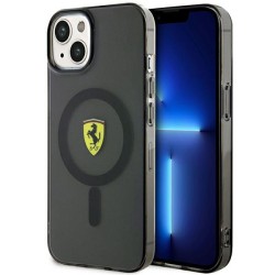 Ferrari nakładka do iPhone 14 Plus 6,7&quot FEHMP14MURKK czarna hardcase Magsafe Translucent